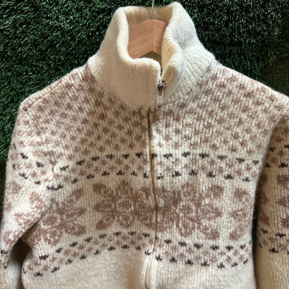 Vintage 1980s Tundra Zip-up Sweater Medium - Picture 4 of 5